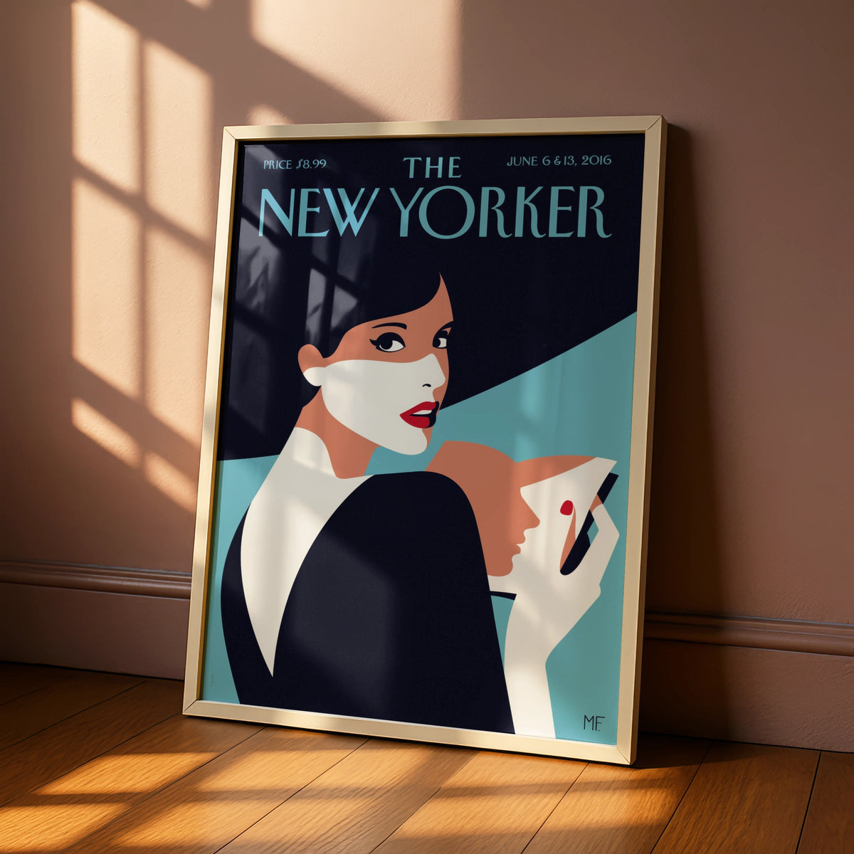 Elegant Woman Poster, Vintage Editorial Wall Art