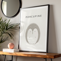 Porcupine Nursery Wall Art Digital Download