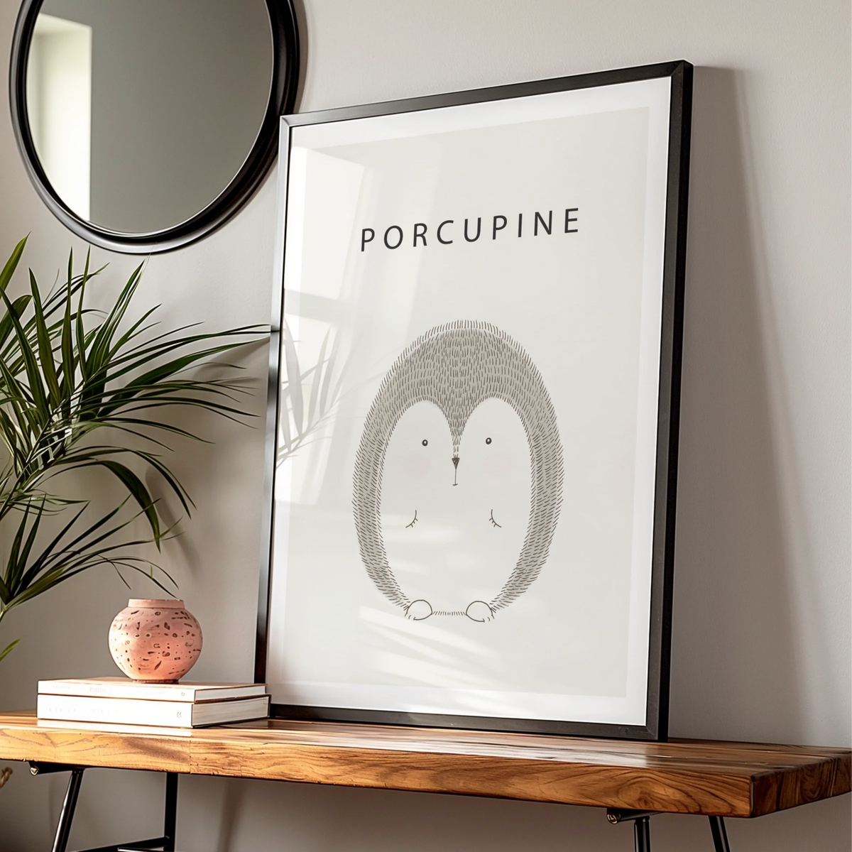 Porcupine Nursery Wall Art Digital Download