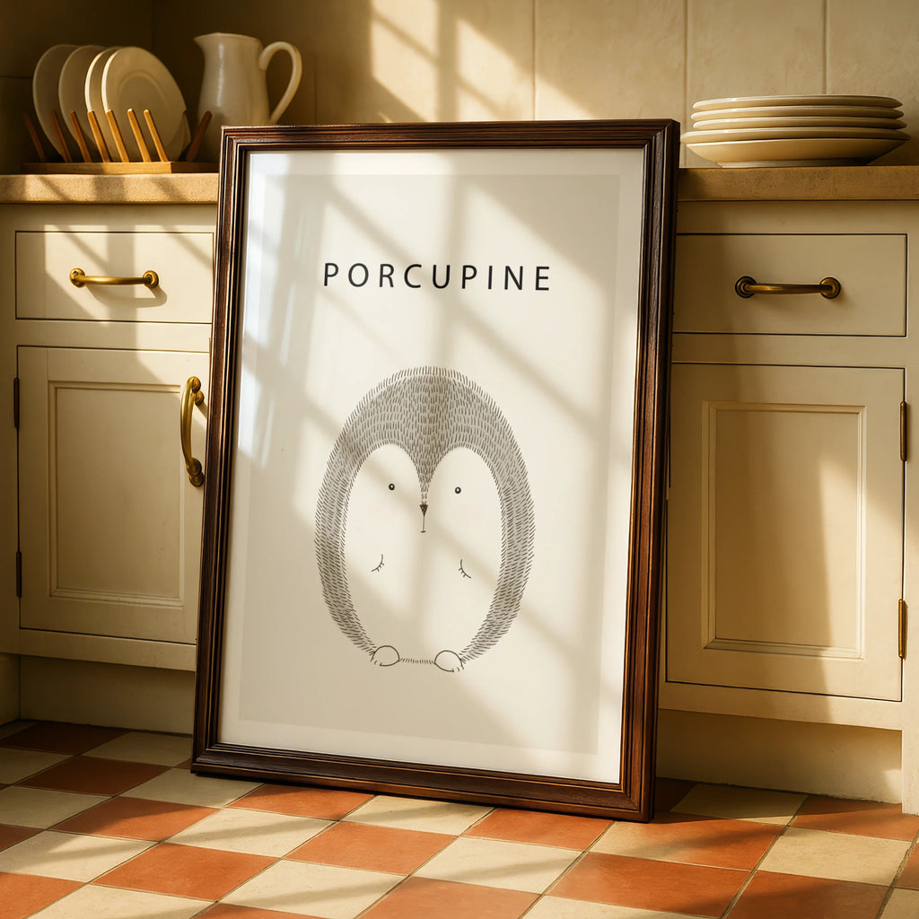 Porcupine Nursery Wall Art Digital Download