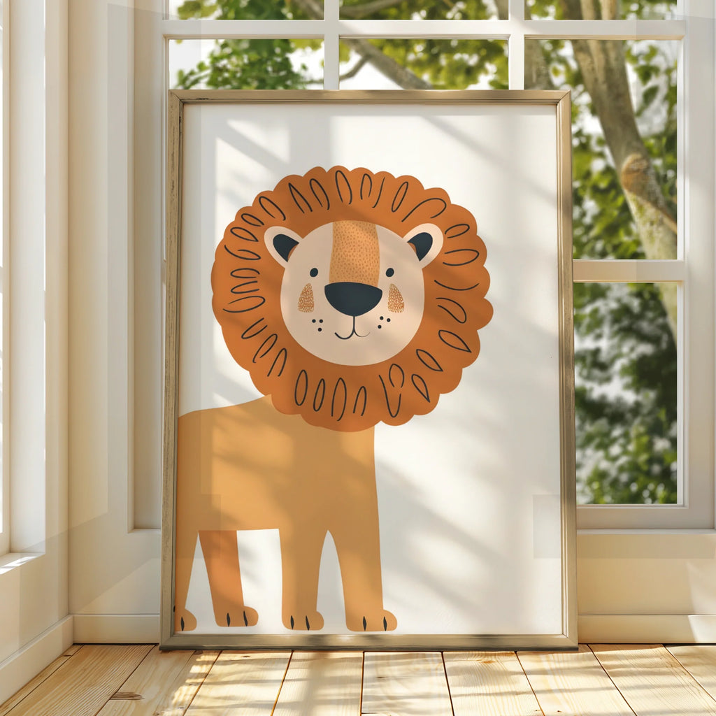 Lion Nursery Wall Art Digital Download