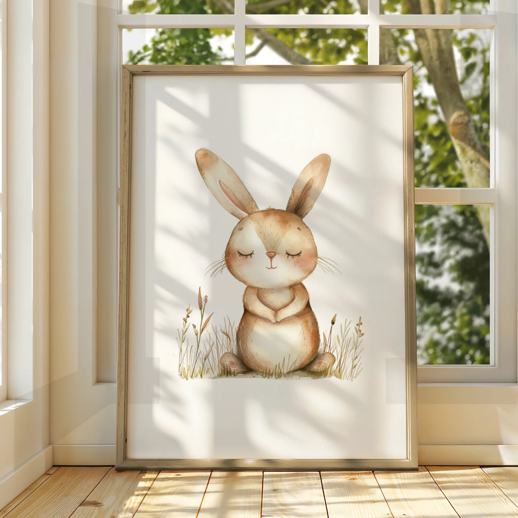 Nursery Bunny Rabbit Wall Art Digital Download