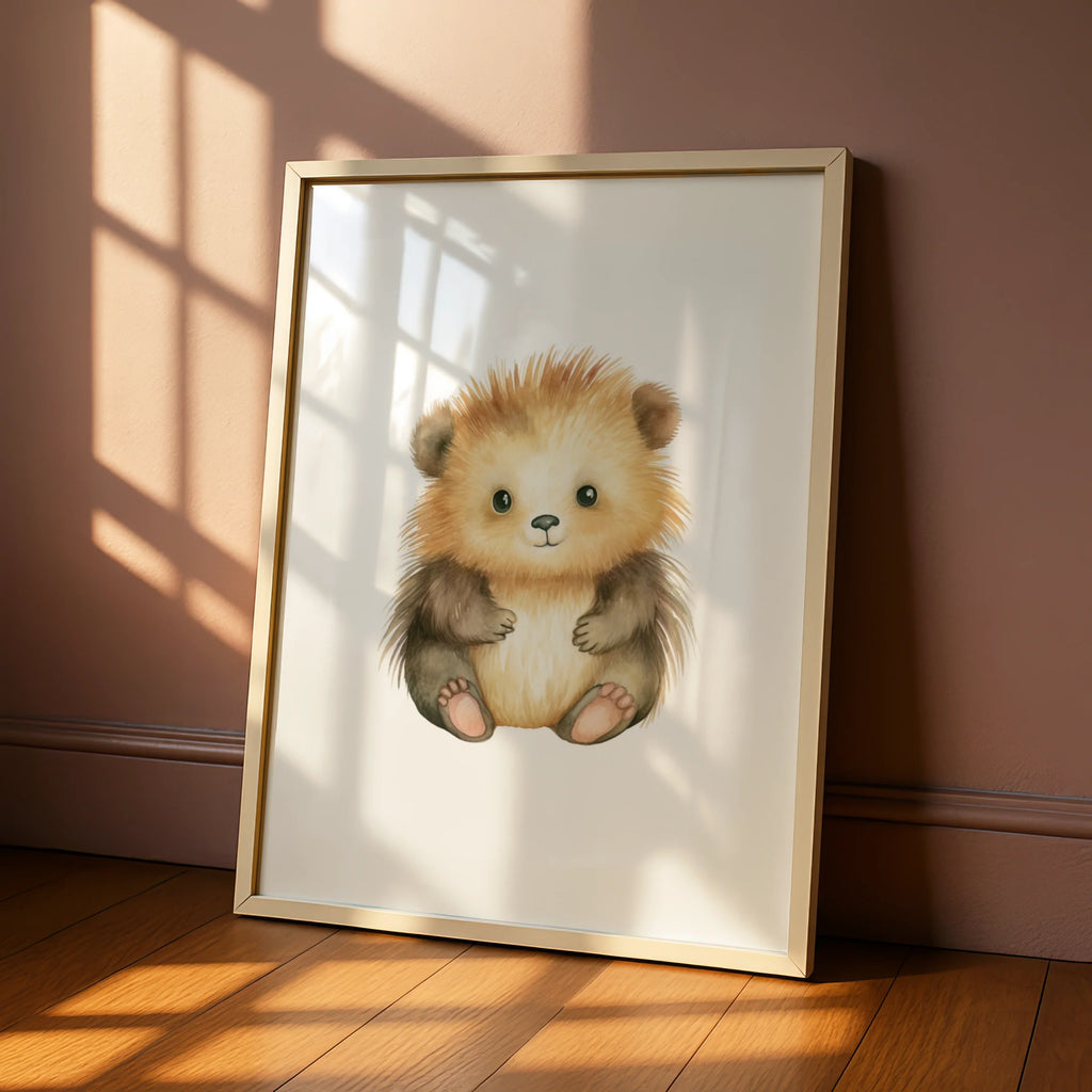 Cute Baby Bear Nursery Wall Art Digital Download
