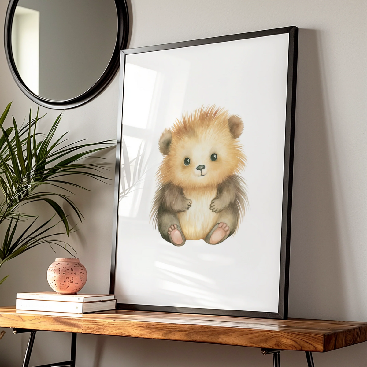 Cute Baby Bear Nursery Wall Art Digital Download