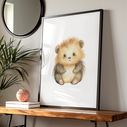Cute Baby Bear Nursery Wall Art Digital Download