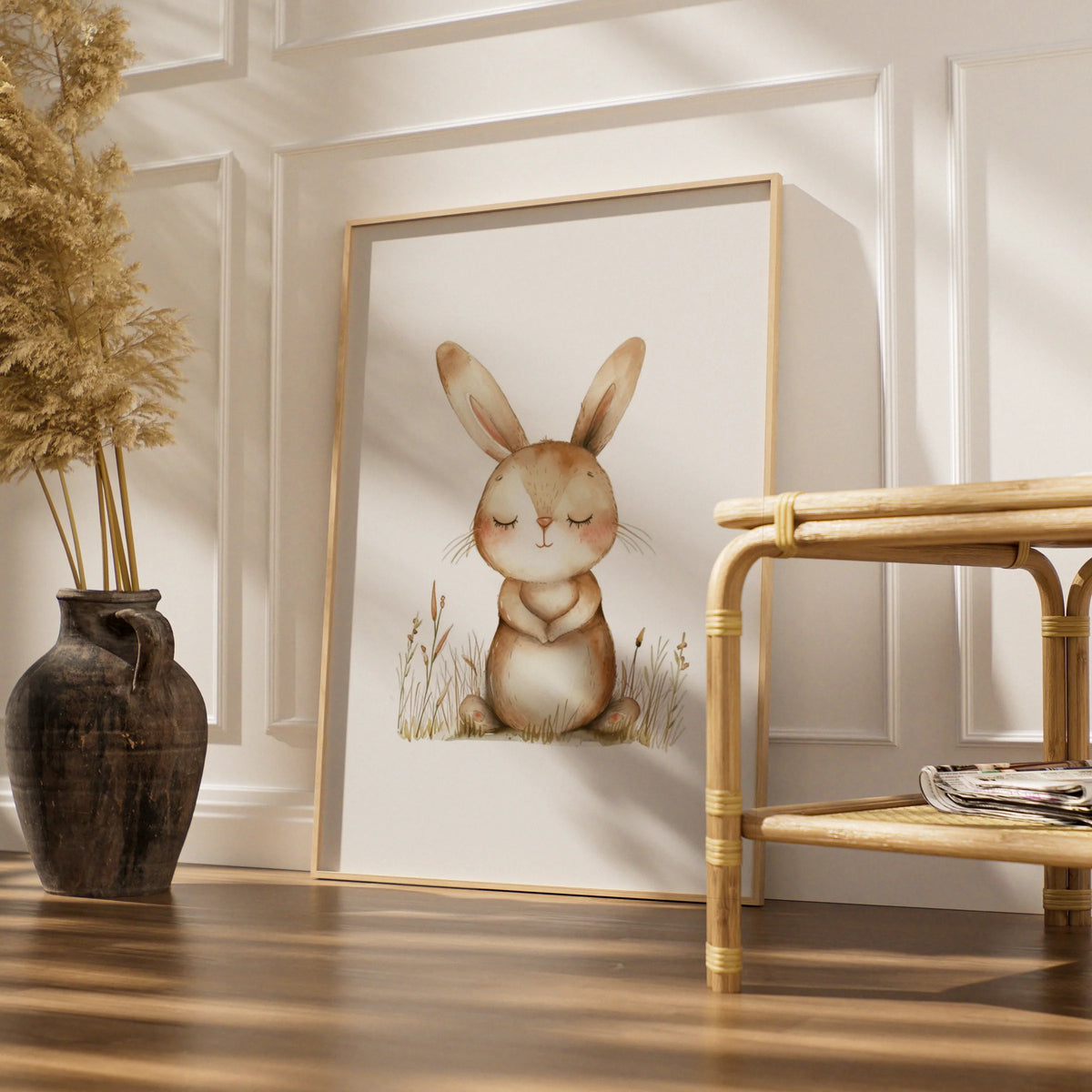 Nursery Bunny Rabbit Wall Art Digital Download
