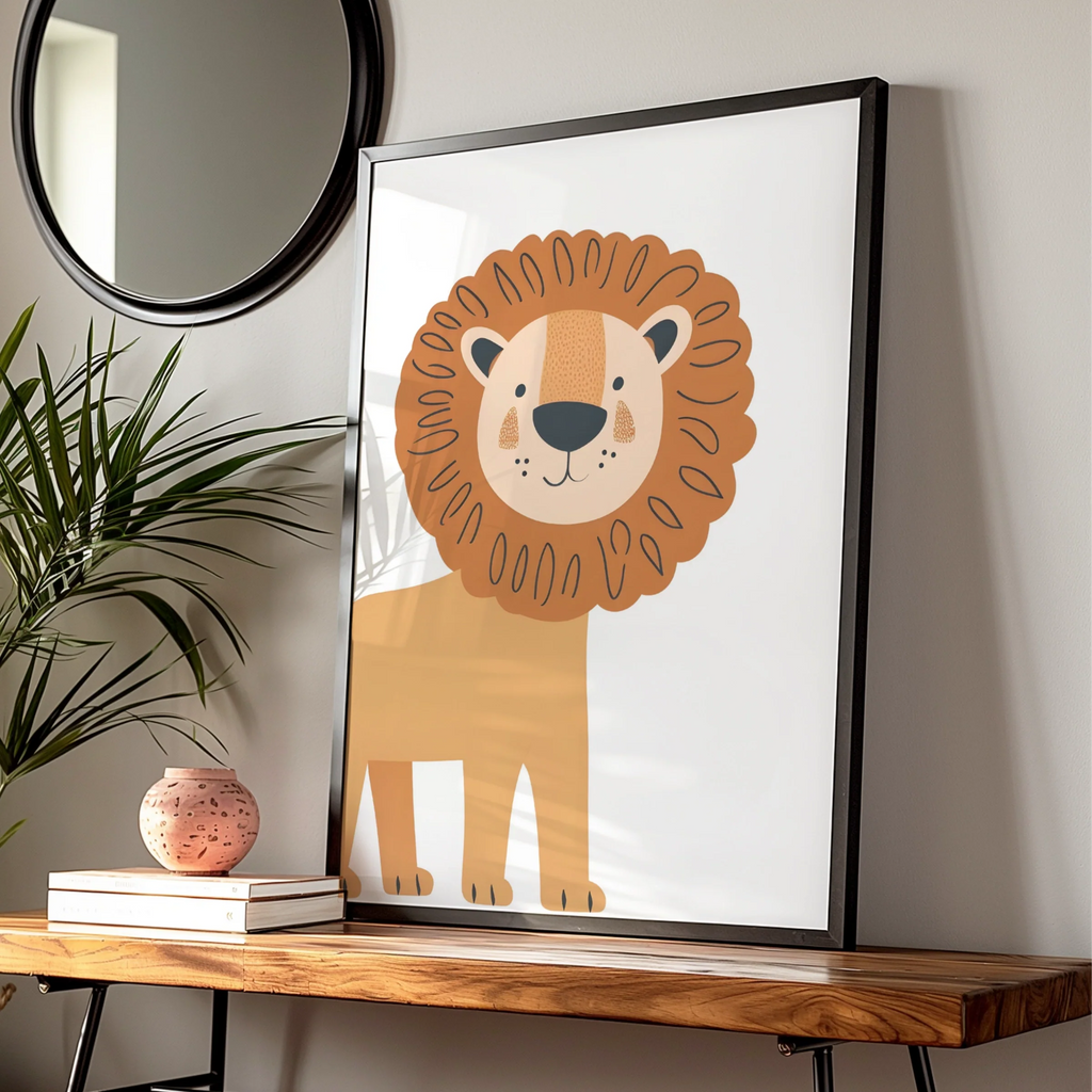 Lion Nursery Wall Art Digital Download