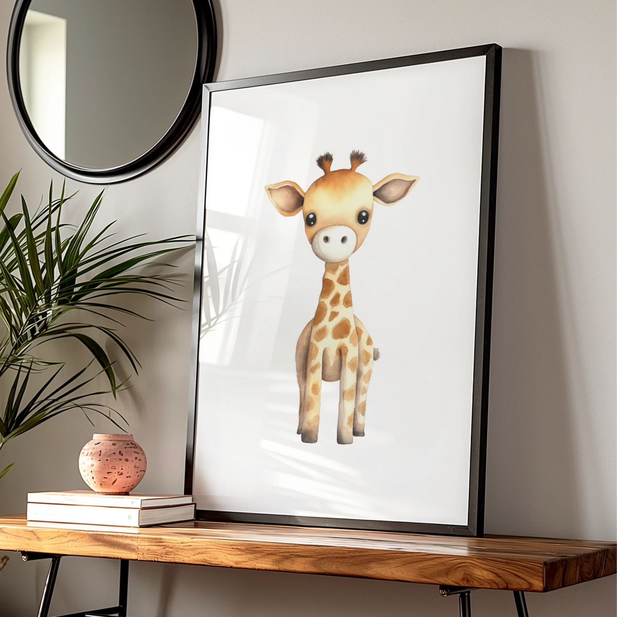 Baby Giraffe Nursery Wall Art Digital Download