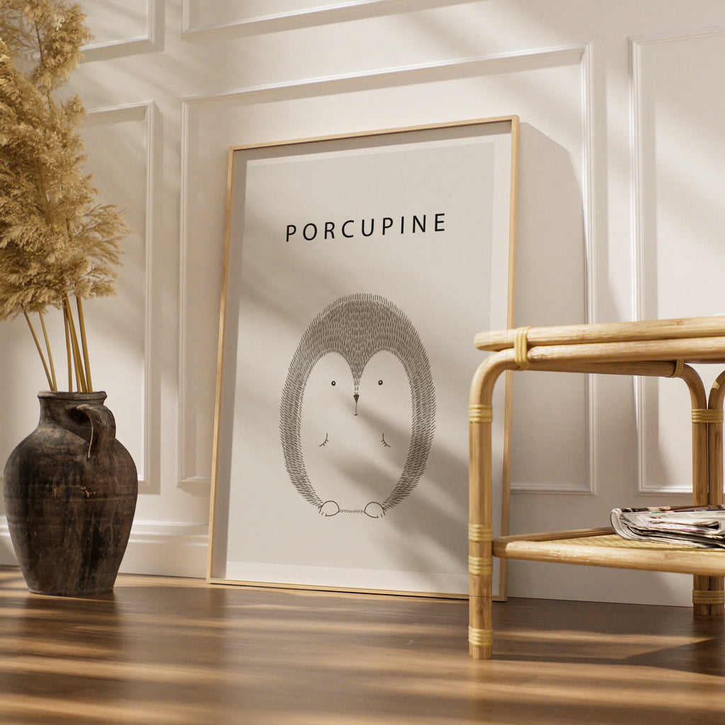 Porcupine Nursery Wall Art Digital Download