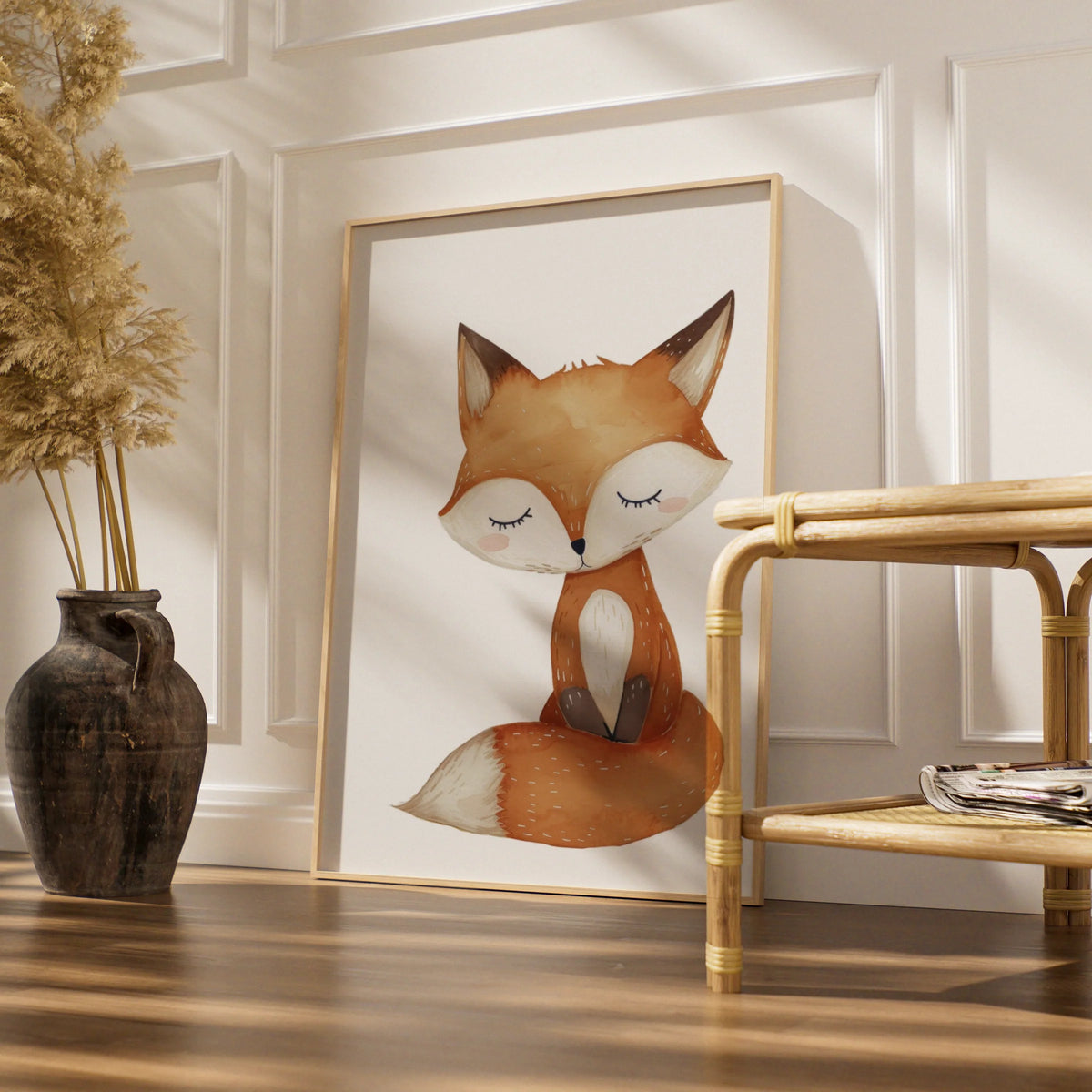 Woodland Fox Nursery Wall Art Digital Download