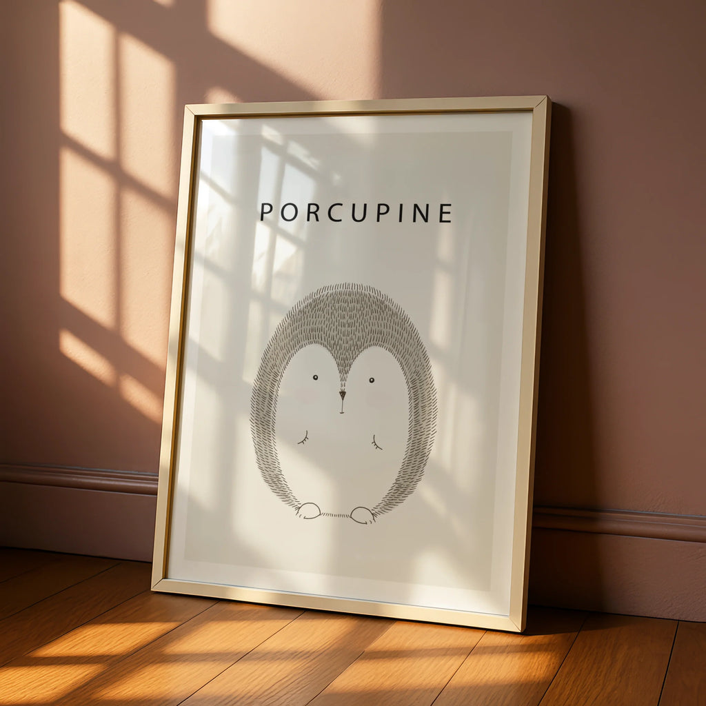 Porcupine Nursery Wall Art Digital Download