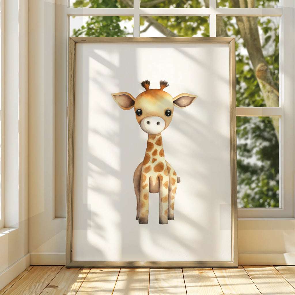 Baby Giraffe Nursery Wall Art Digital Download