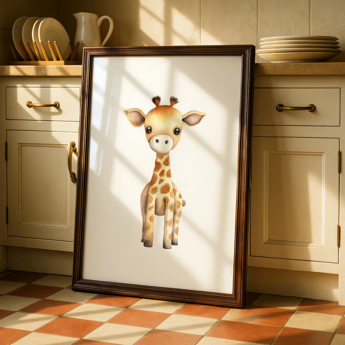 Baby Giraffe Nursery Wall Art Digital Download