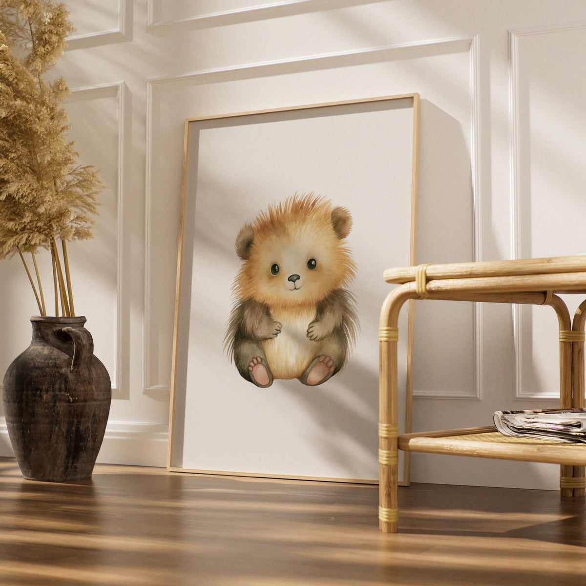 Cute Baby Bear Nursery Wall Art Digital Download