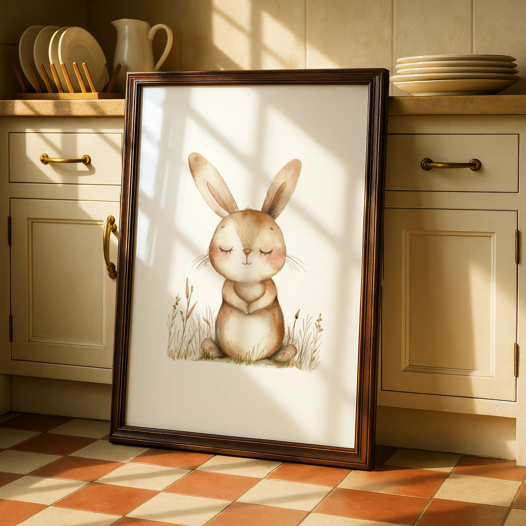 Nursery Bunny Rabbit Wall Art Digital Download