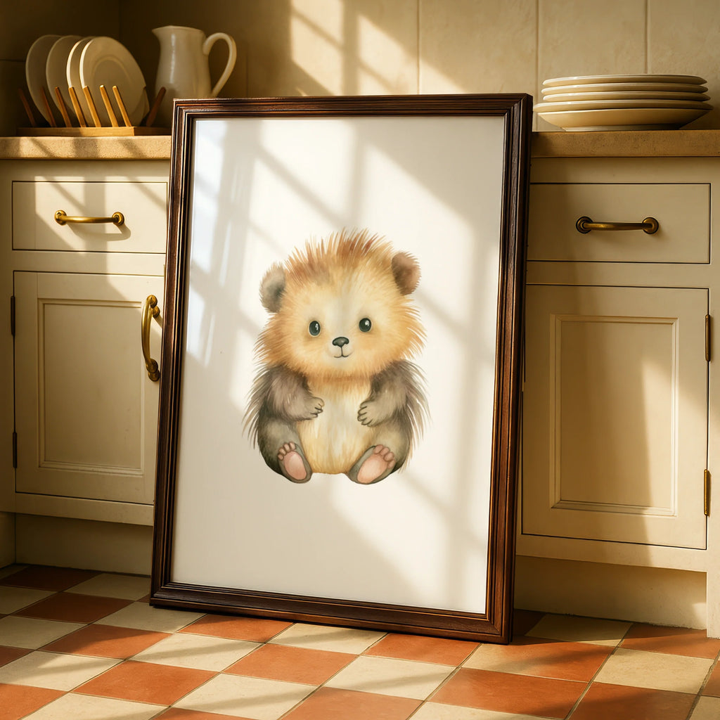 Cute Baby Bear Nursery Wall Art Digital Download