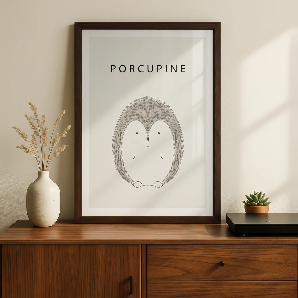 Porcupine Nursery Wall Art Digital Download